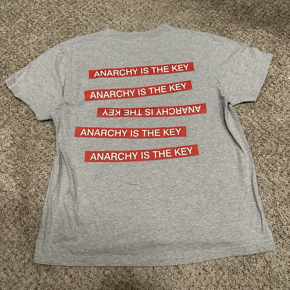 Vintage Supreme Undercover Anarchy Is Key Grey T Shirt Size L